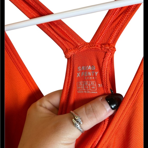 NWT Savage x Fenty by Rihanna Orange Razorback Wildcat Open Back Tank Size 3X - Picture 3 of 6